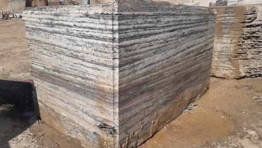 silver travertine block in quarry for sale in avesta marble